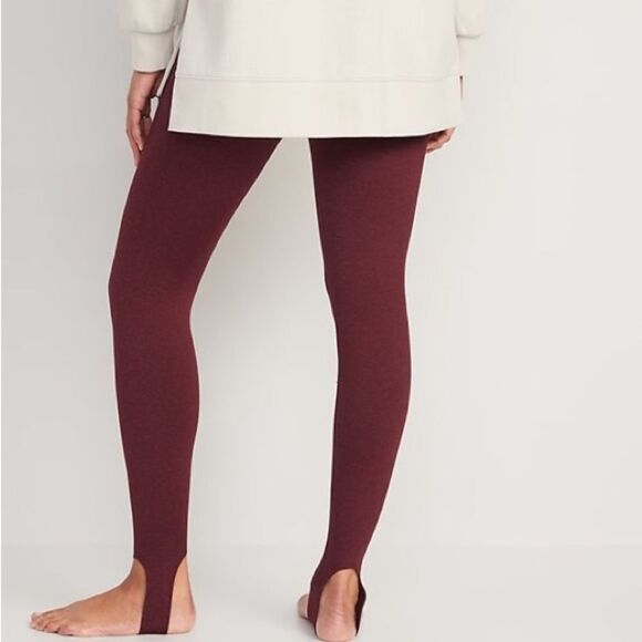 Old Navy Women High Waisted Cozecore Heathered Performance Stirrup Leggings XXL - Picture 2 of 10